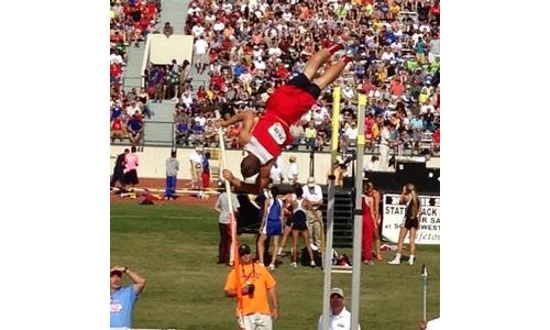 Lucas Adams of Frankfort Class 1A Pole Vault State Champ