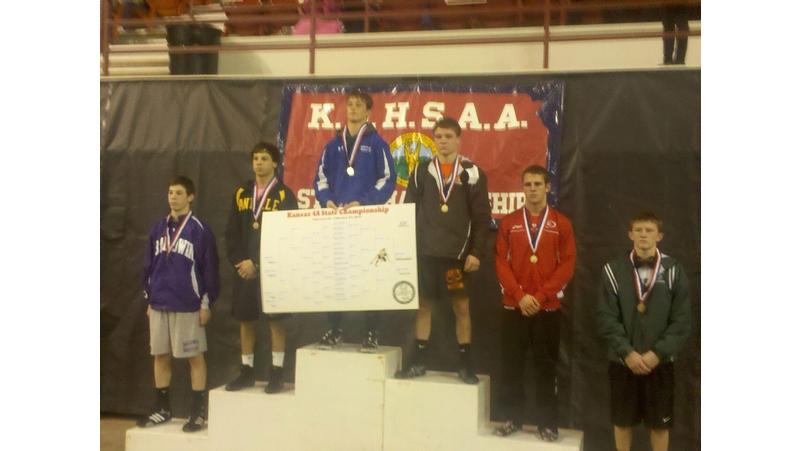 Holton Wildcat, Hunter Price Class 4A State Champion at 120lbs